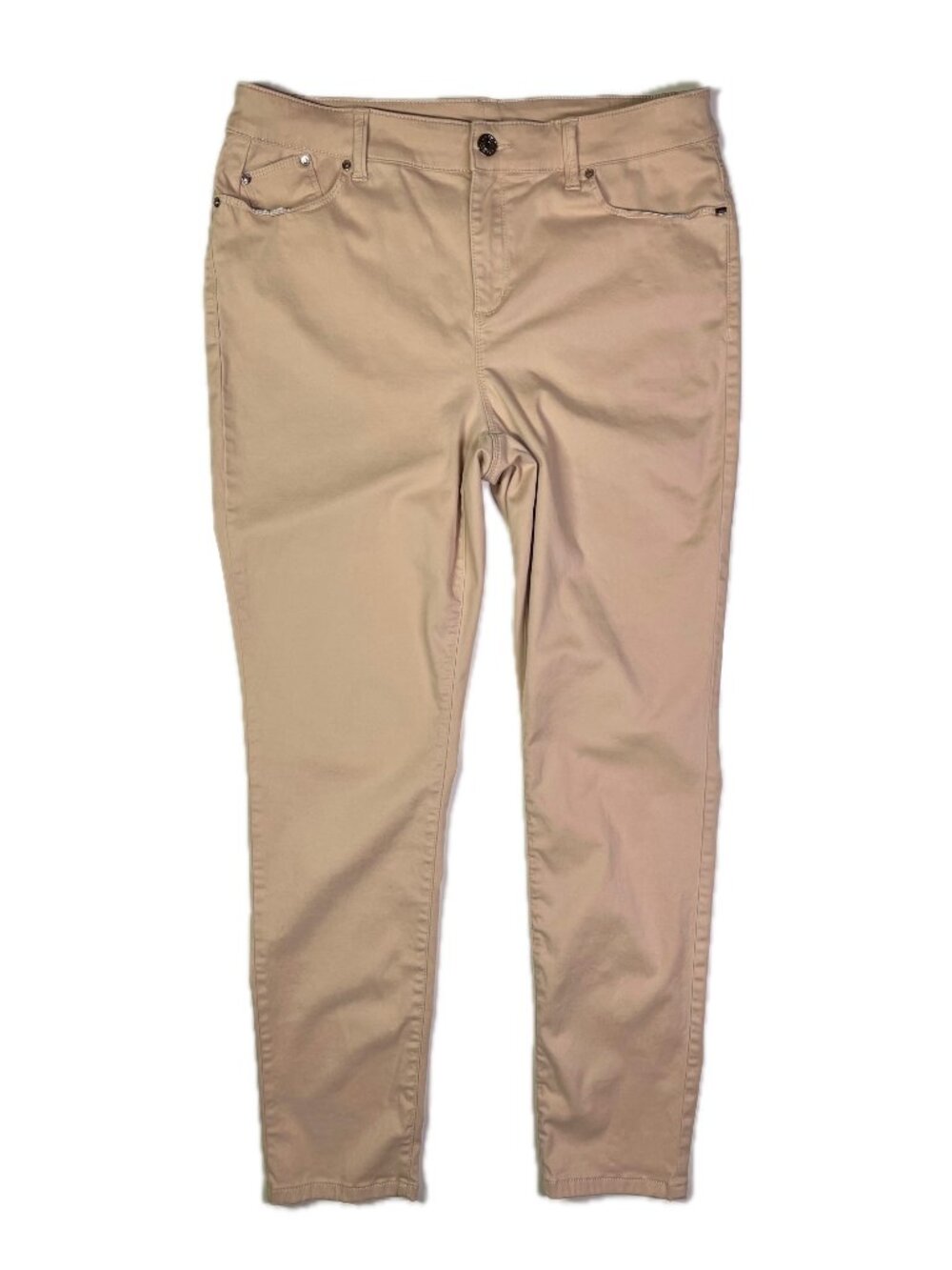 Chico's The Platinum Jegging Size 1.5 (10) Blush Pink Stretch